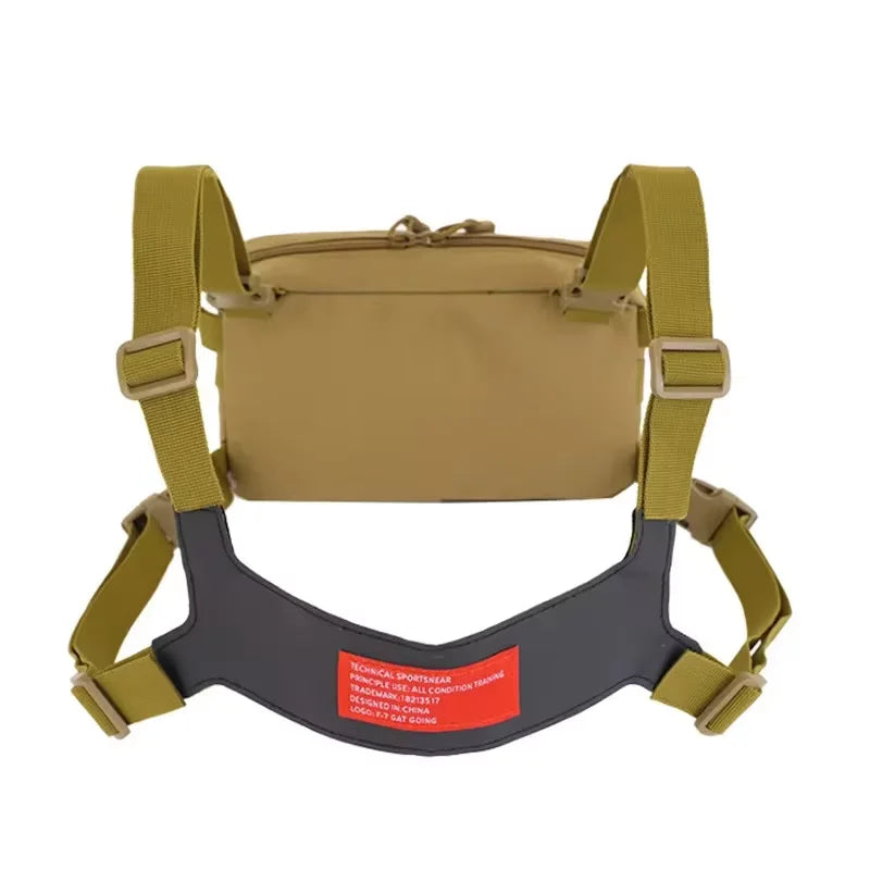 Men’s Camo Fishing Vest Bag – Utility Tackle Chest Pack | Waist Bag for Outdoor, Mountaineering, Camping, Hiking & Hunting - Cast And Catch