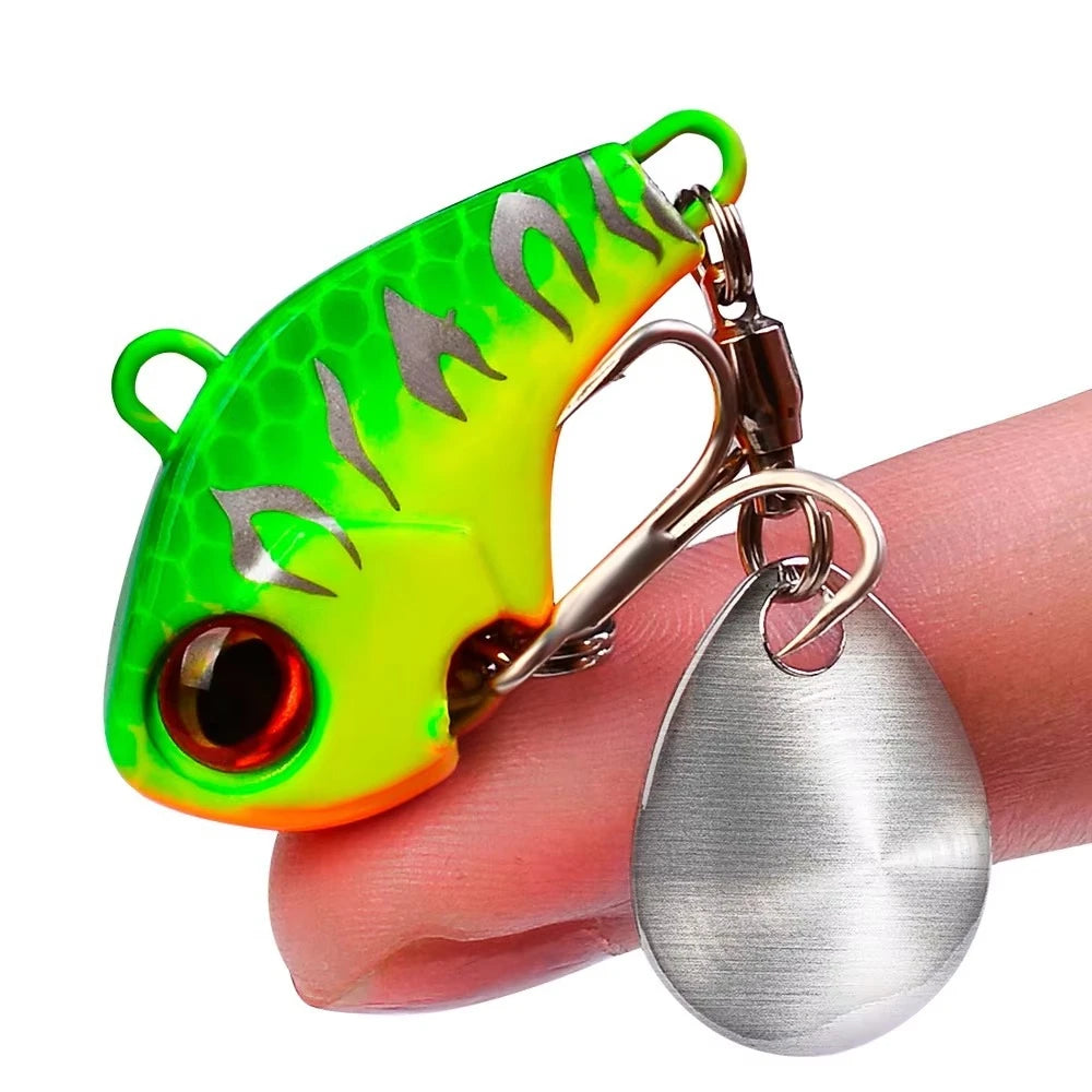 Rotating Metal VIB Lure – 6g, 15g, 28g | Vibration/Spinner/Spoon | Hard Bait | Winter Fishing | Artificial - Cast And Catch
