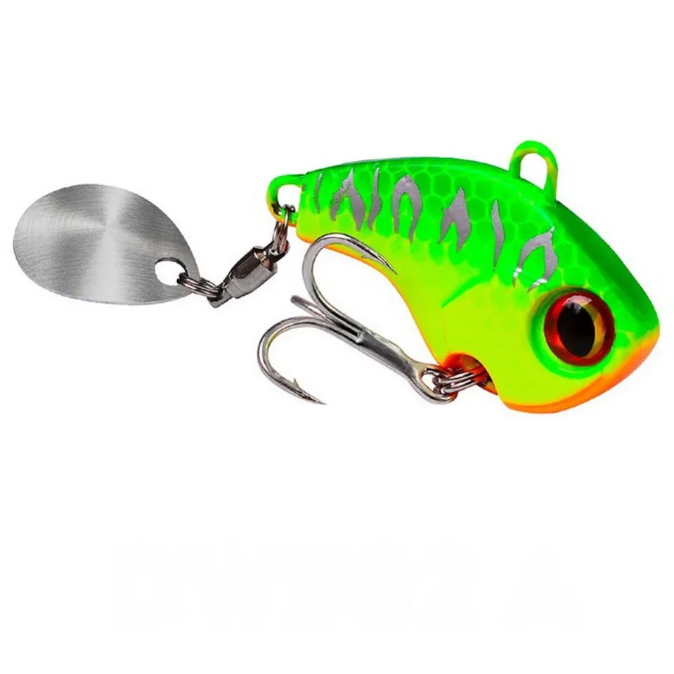 Rotating Metal VIB Lure – 6g, 15g, 28g | Vibration/Spinner/Spoon | Hard Bait | Winter Fishing | Artificial - Cast And Catch
