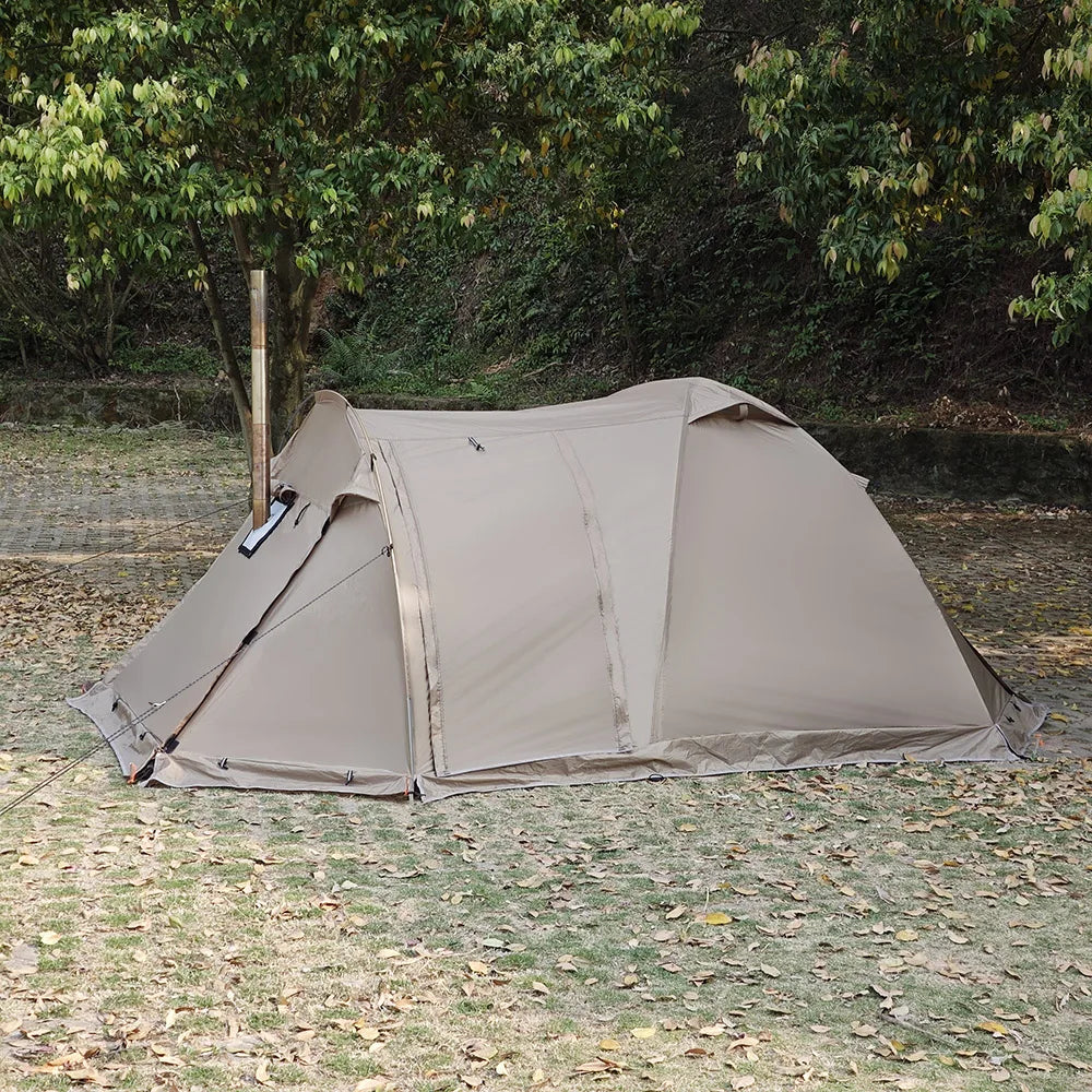 Fireproof Hot Tent – 2 Person Waterproof Dome | Stove Jack & Snow Skirt | Camping, Hiking, Hunting | 4-Season Winter Use - Cast And Catch
