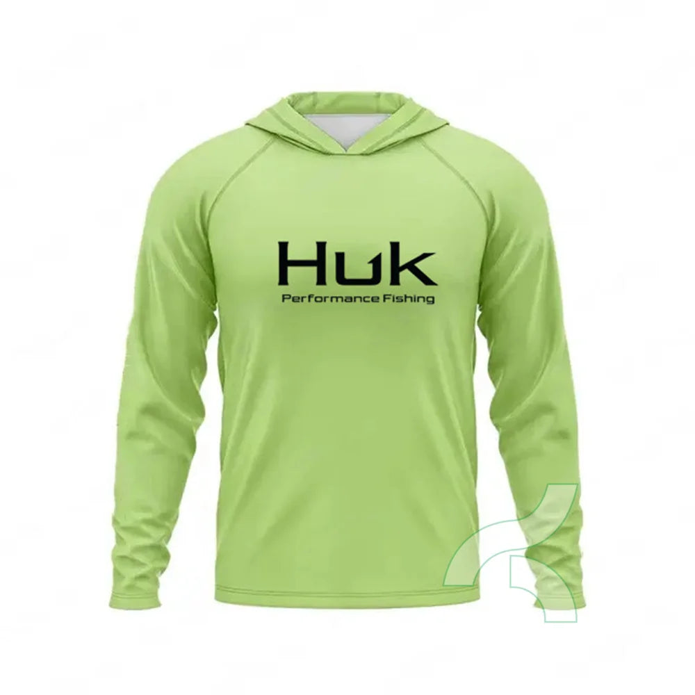 HUK Fishing Hooded Shirt – UPF50+ | Long Sleeve | Breathable & Quick-Dry | Sun Protection Fishing Apparel - Cast And Catch