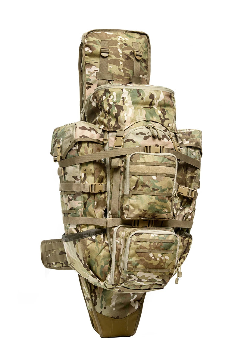 Military Sniper Backpack – 80L | Tactical Waterproof Pack | G4 Gun Scabbard | Rain Cover | Adjustable Frame | Elite Forces Certified - Cast And Catch