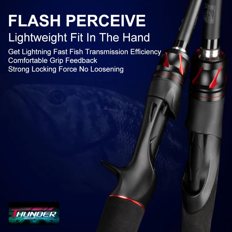 OBSESSION Casting/Spinning Rod – 1.98–2.13m | 2 Sections | M/ML | Fuji Guides | High-Sensitivity Crossed Carbon Cloth - Cast And Catch