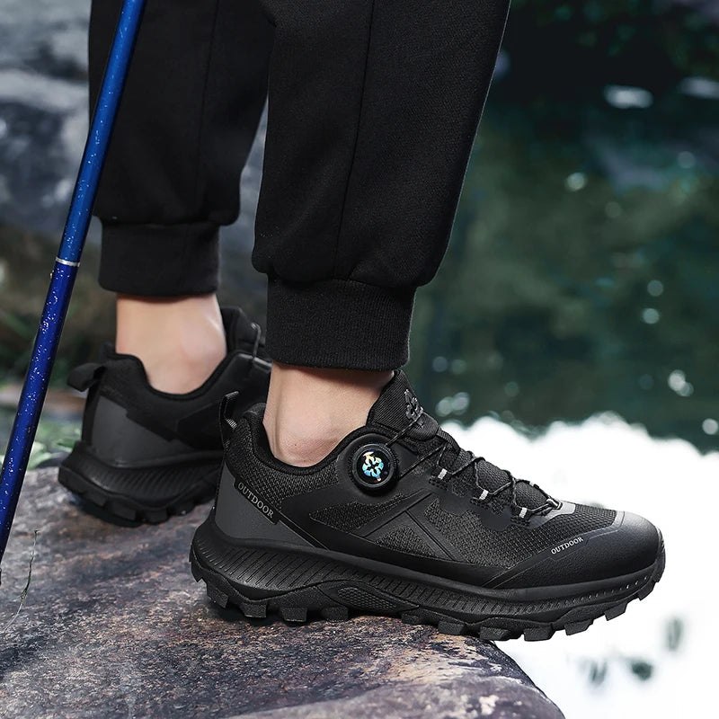 Waterproof Hiking Shoes – Men & Women | Non-Slip, Wear-Resistant Casual Sneakers | Breathable Outdoor Walking Boots - Cast And Catch