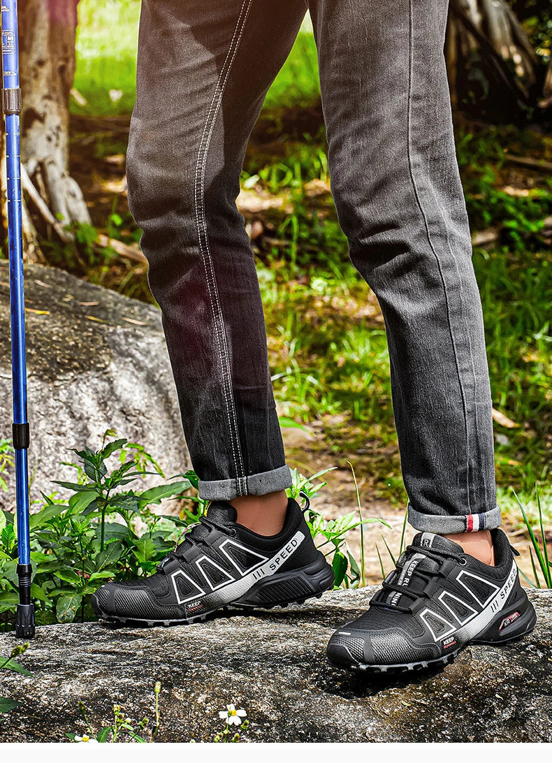 Men’s Hiking Shoes – Outdoor Rubber Sole | Non-Slip, Lightweight & Comfortable | Tactical Training & Travel Sports Shoes - Cast And Catch