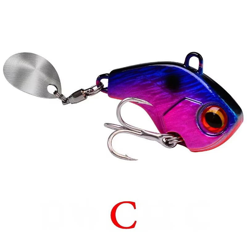 Rotating Metal VIB Lure – 6g, 15g, 28g | Vibration/Spinner/Spoon | Hard Bait | Winter Fishing | Artificial - Cast And Catch