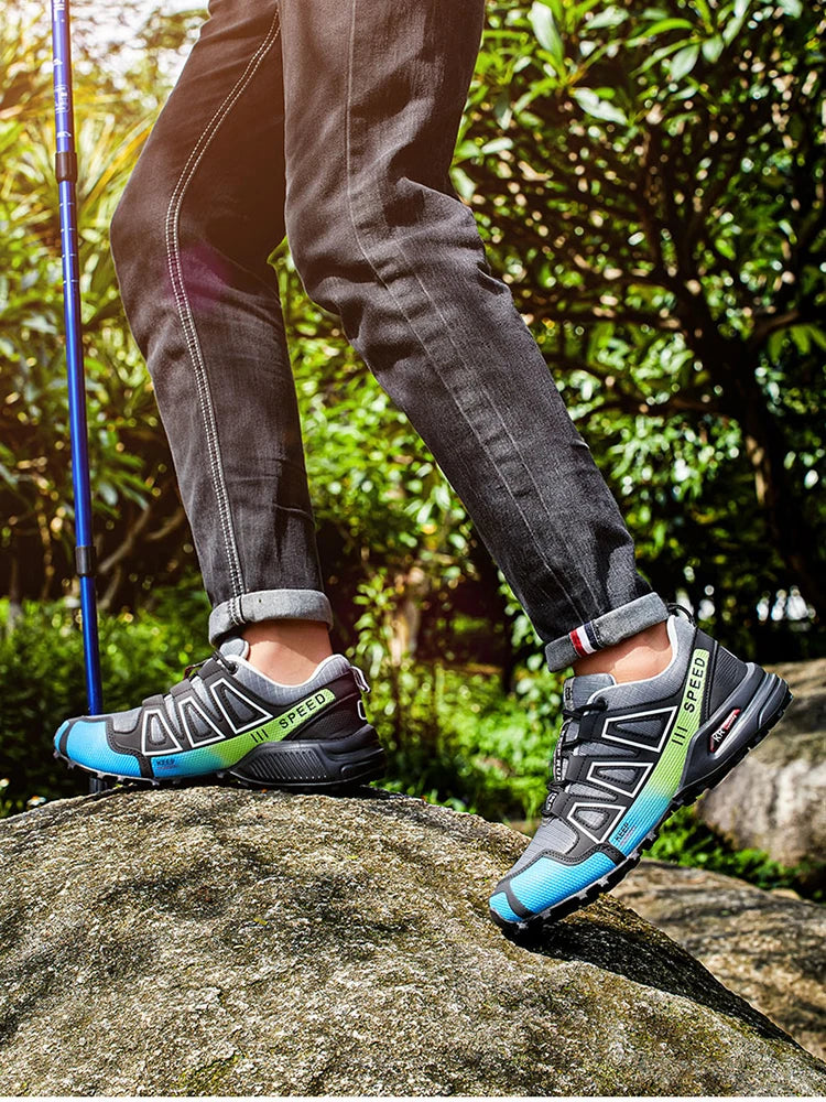 Men’s Hiking Shoes – Outdoor Rubber Sole | Non-Slip, Lightweight & Comfortable | Tactical Training & Travel Sports Shoes - Cast And Catch