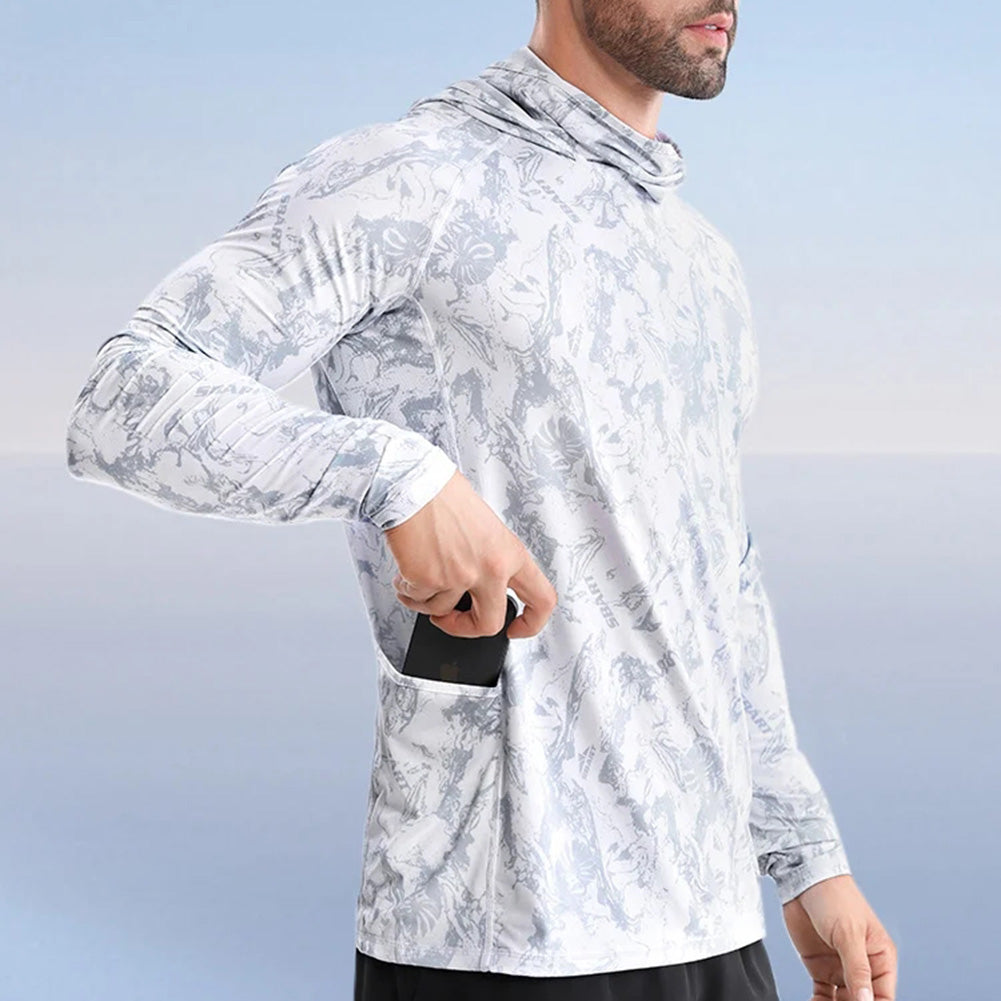 UPF50+ Fishing Shirt – Light, Thin & Breathable Hooded Rash Guard | Quick-Dry Fishing Apparel - Cast And Catch