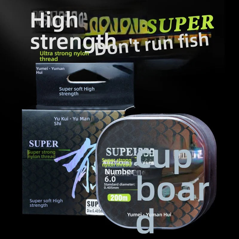 300M Nylon Fishing Line – 0.4–1.0mm | High Strength & Abrasion-Resistant | Clear/Invisible | Freshwater & Saltwater - Cast And Catch