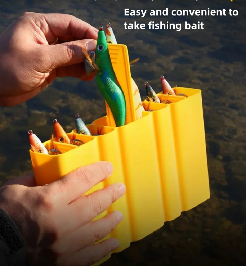 Fishing Tackle Box – Squid Jig & Metal Cast Jig Organizer | Spoon, Minnow & Hard Bait Storage | Plastic Container for Sea Fishing Tools - Cast And Catch