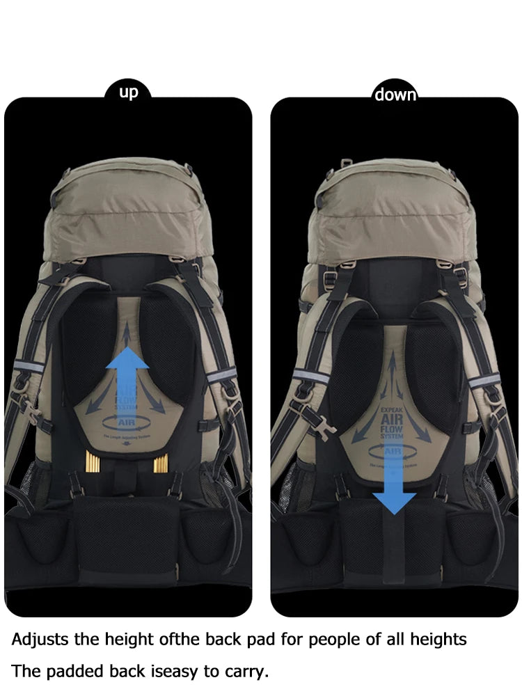 Naturehike Mountain Backpack – 70L | Men’s Waterproof Outdoor Hiking & Climbing Bag | Large Capacity Travel Shoulder Bag - Cast And Catch