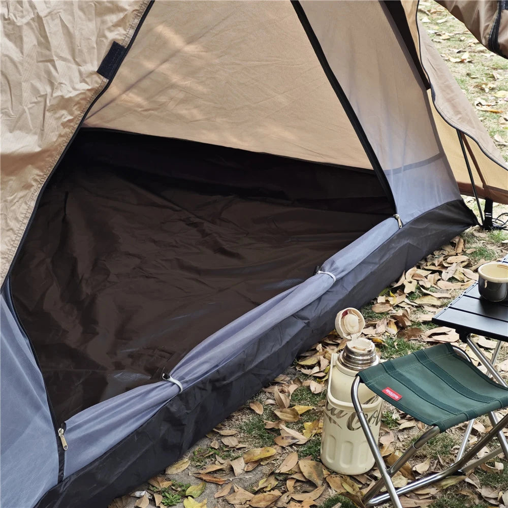 Fireproof Hot Tent – 2 Person Waterproof Dome | Stove Jack & Snow Skirt | Camping, Hiking, Hunting | 4-Season Winter Use - Cast And Catch