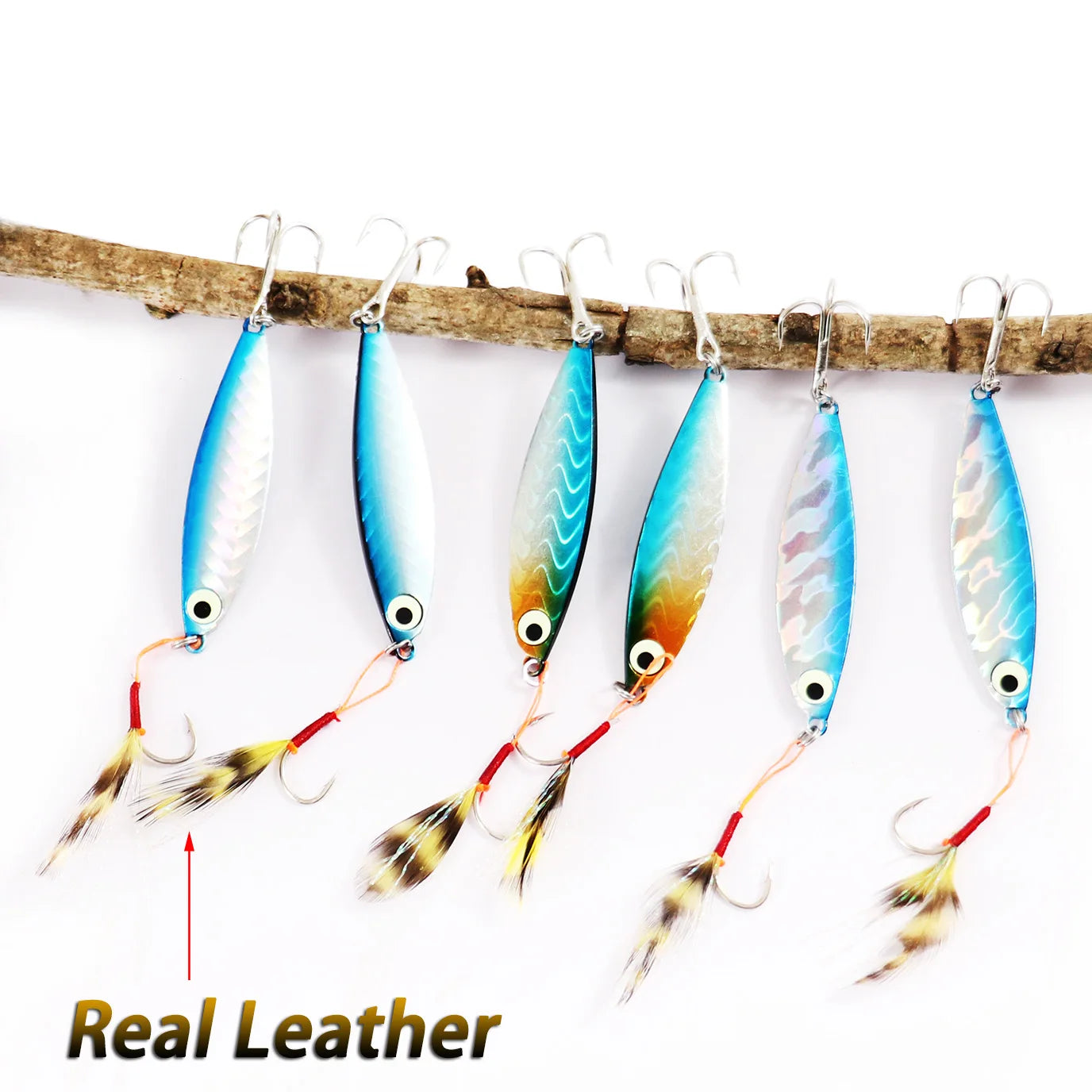 Fishing Lures – Metal Jig/Spinning Spoon | Feather & Carbon Hooks | Hard Artificial Bait | Luminous Eye | Sinking | Bass & General Tackle - Cast And Catch
