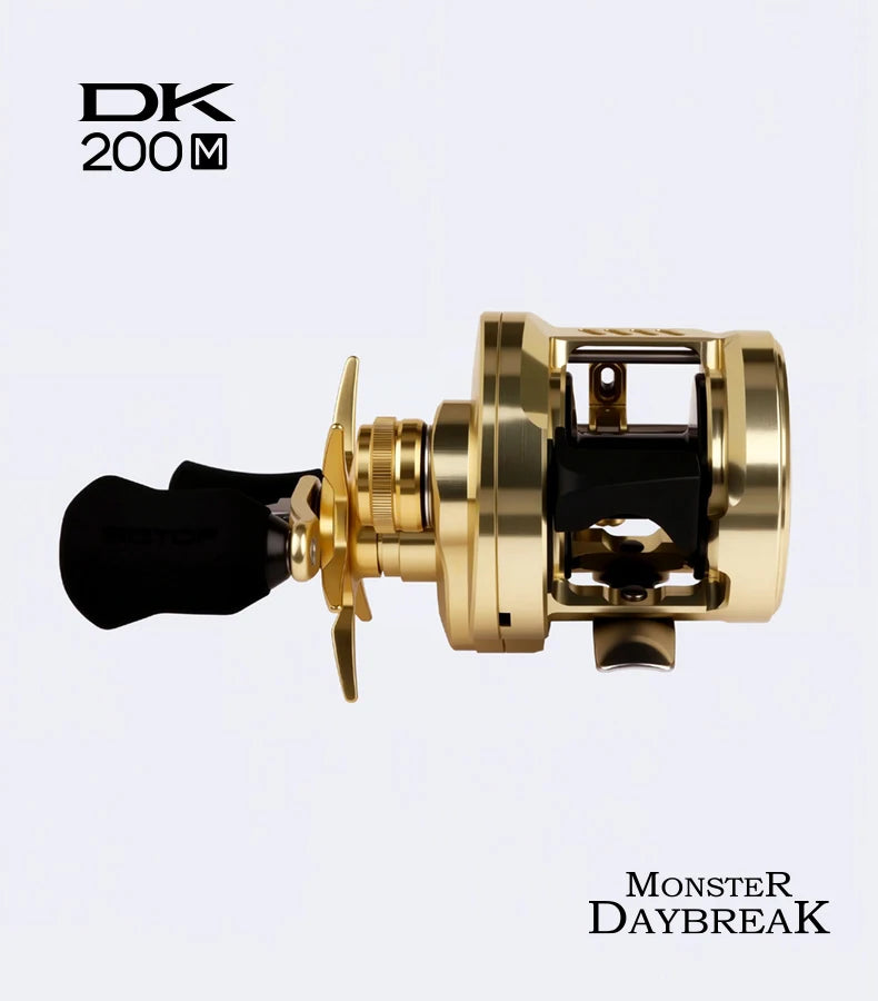 Umi Cast Drum Reel – DK150/DK20 | 7.5:1 Gear Ratio | 7/15kg Drag | Baitcasting | 12+1BB | Aluminum Alloy Handle - Cast And Catch