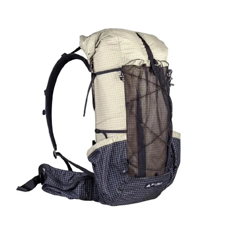 FLAME'S CREED Qi Dian Pro Backpack – 40+16L Ultralight | Frameless Travel, Camping & Hiking Outdoor Pack - Cast And Catch