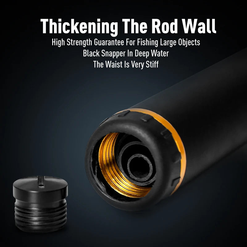 LEYDUN ISO Fishing Rod – 500 Buoy Platform | 0.6–1.5m Telescopic | Surfcasting/Spinning | Rock & Coast Sea Fishing - Cast And Catch