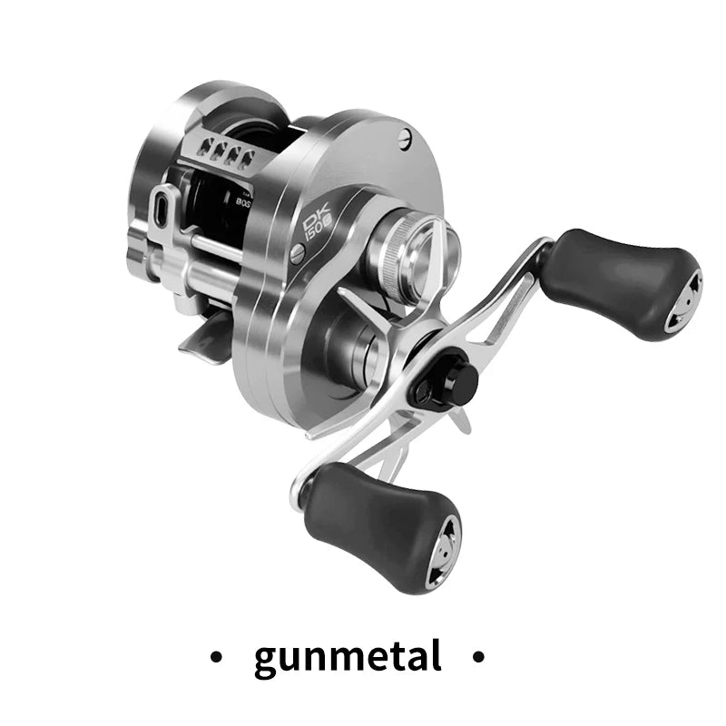 Umi Cast Drum Reel – DK150/DK20 | 7.5:1 Gear Ratio | 7/15kg Drag | Baitcasting | 12+1BB | Aluminum Alloy Handle - Cast And Catch