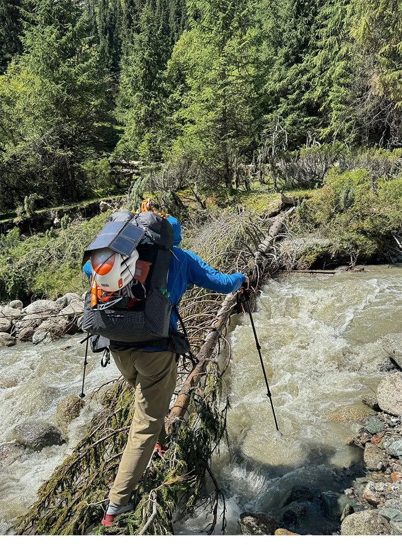 3F UL GEAR TianShan Backpack – 35+10L Ultralight | 70D/210D Dyneema | Large Capacity, Waterproof | Outdoor Camping, Hiking & Climbing - Cast And Catch
