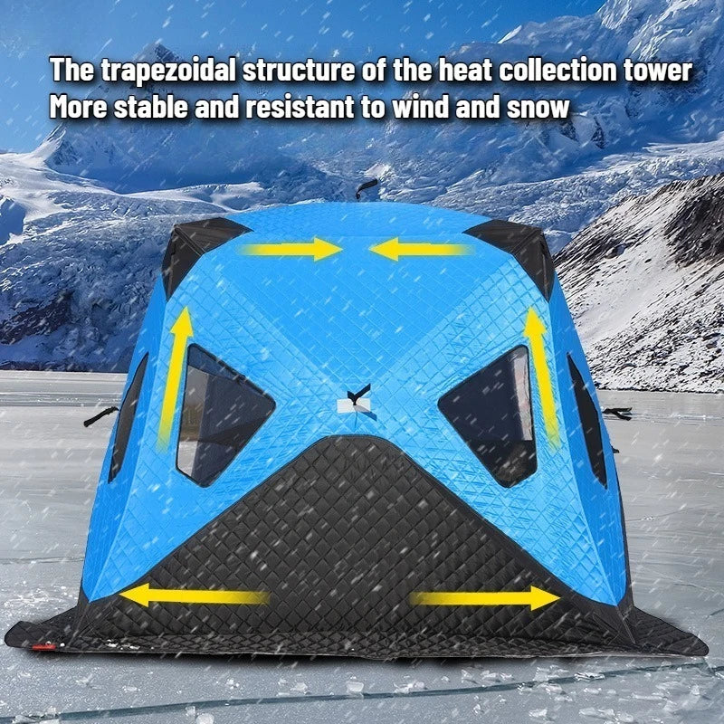 Winter Ice Fishing Tent – Thickened Cotton | Outdoor Camping | Warm, Cold- & Windproof | Winter Fishing Equipment - Cast And Catch