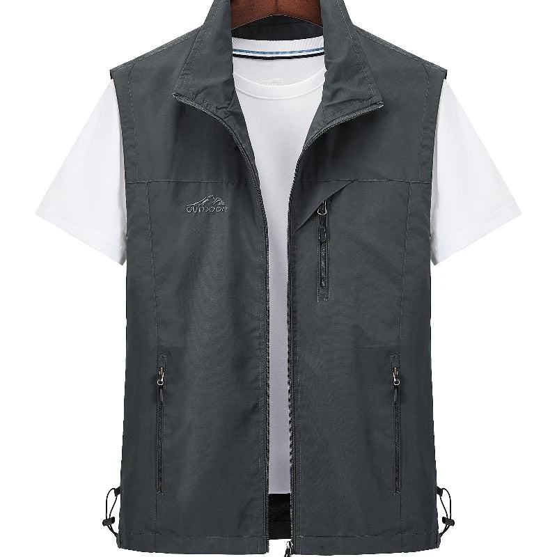 Men’s Fishing Vest – 2025 Spring/Autumn | Quick-Drying Outdoor & Leisure Vest | Photography, Fishing & Work Use | Horse Clip - Cast And Catch