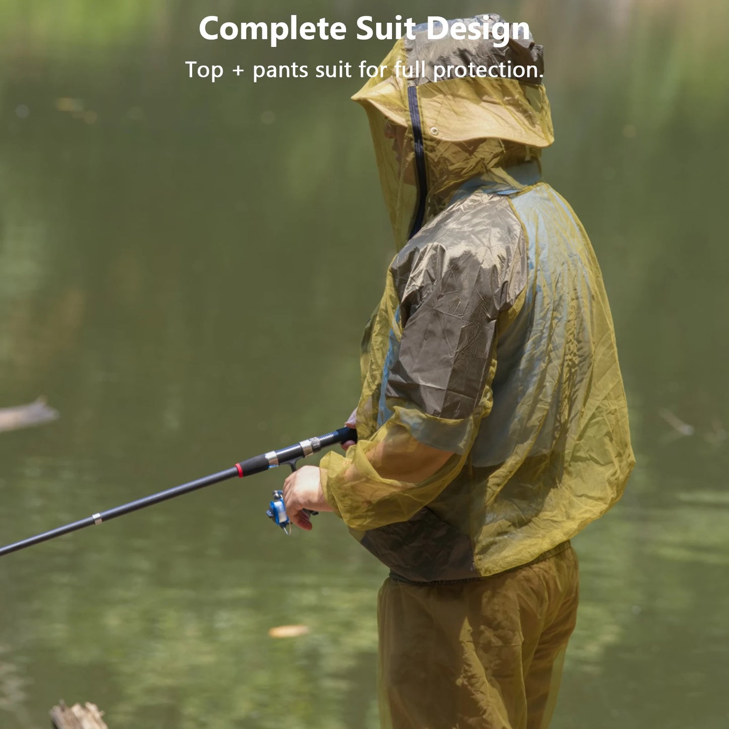 Men’s Fishing Clothes – High-Density Mesh Protection Suit | Long Sleeve Shirt & Pants | Hiking & Fishing - Cast And Catch
