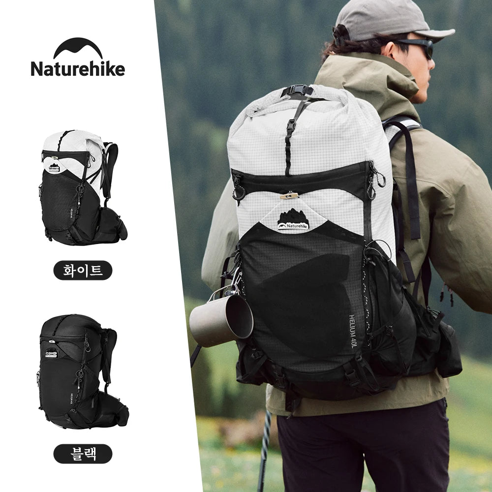 Naturehike 2025 Hiking Backpack – 40L Large Capacity | Ergonomic Design | Waterproof with Raincover | Travel & Trekking Bag - Cast And Catch