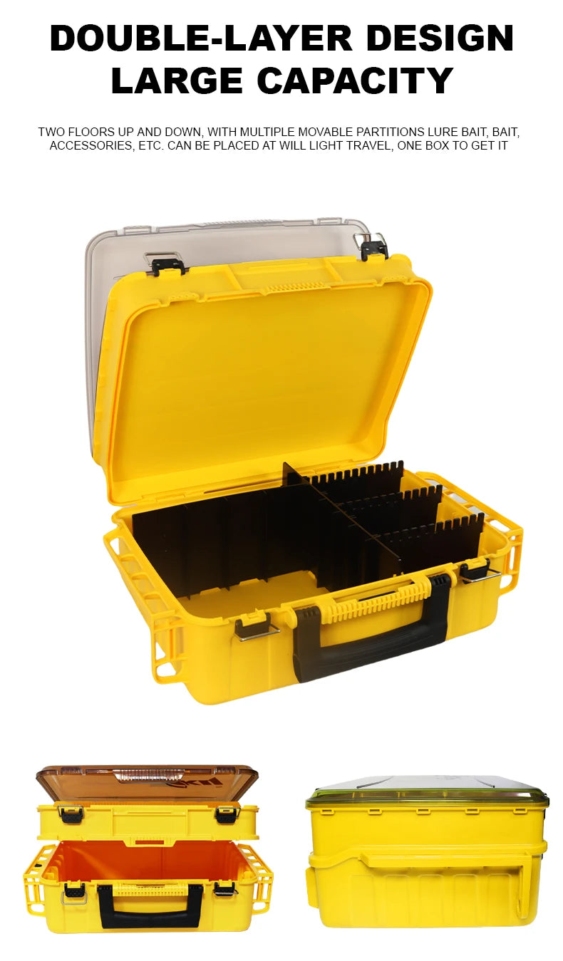 ZYZ Fishing Tackle Box – Double-Layer Multifunction Bag | Live Fish Bucket | Light Raft Equipment & Storage Case - Cast And Catch