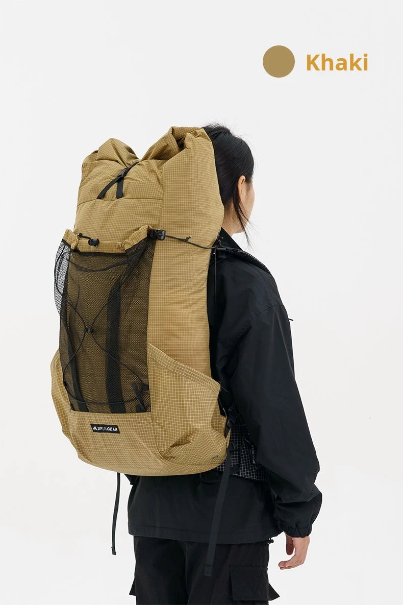 3F UL GEAR TianShan Backpack – 35+10L Ultralight | 70D/210D Dyneema | Large Capacity, Waterproof | Outdoor Camping, Hiking & Climbing - Cast And Catch