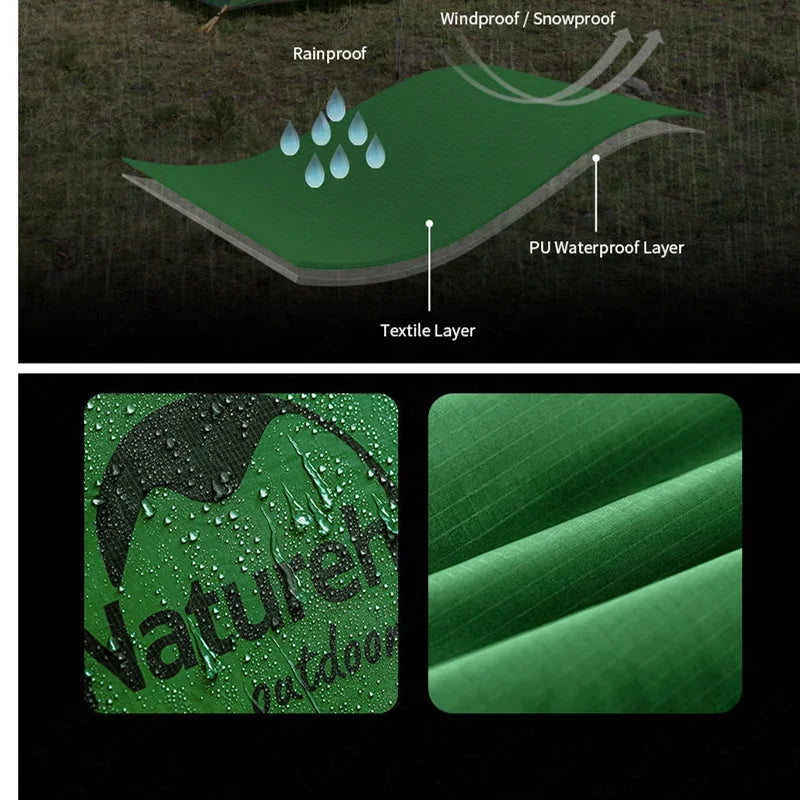 Naturehike Extended Camping Tunnel Tent – Waterproof Double-Layer | Lightweight | 2–4 Person Travel & Outdoor Use - Cast And Catch