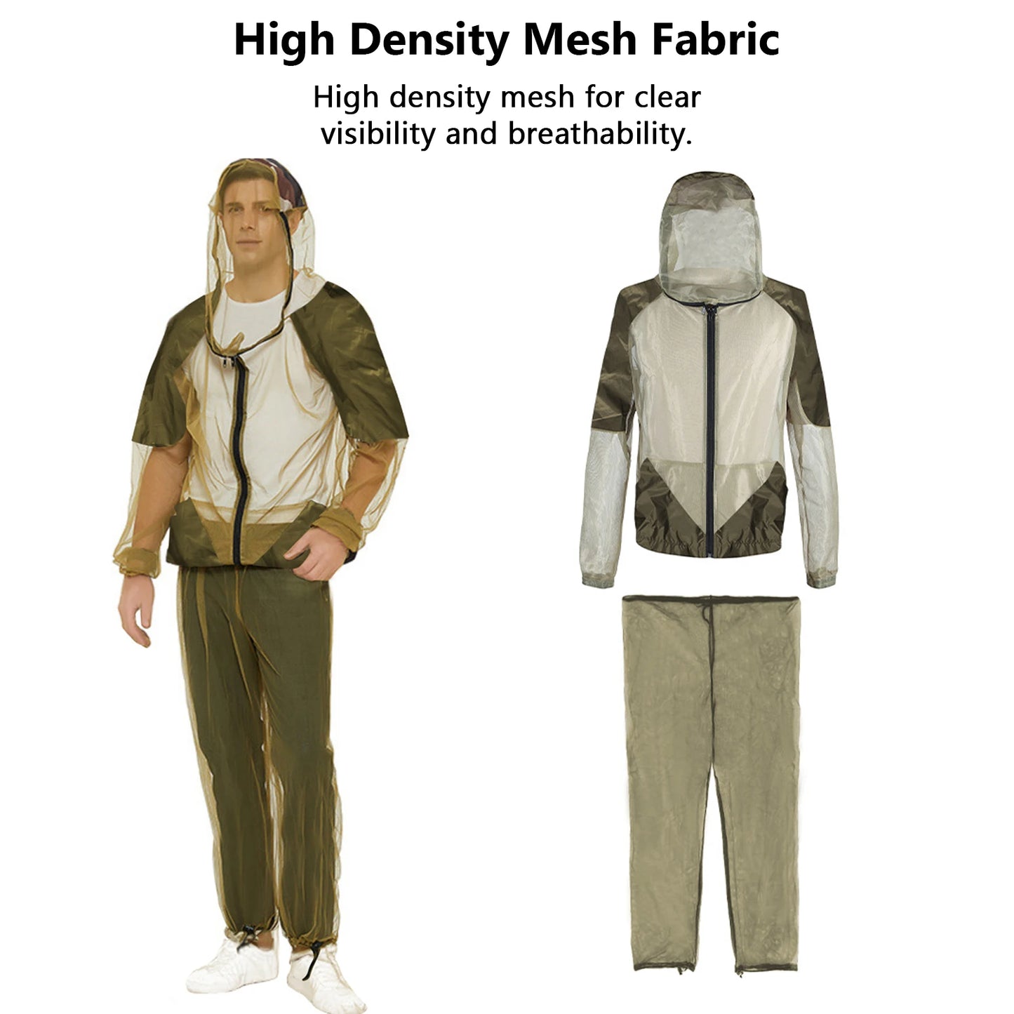 Men’s Fishing Clothes – High-Density Mesh Protection Suit | Long Sleeve Shirt & Pants | Hiking & Fishing - Cast And Catch