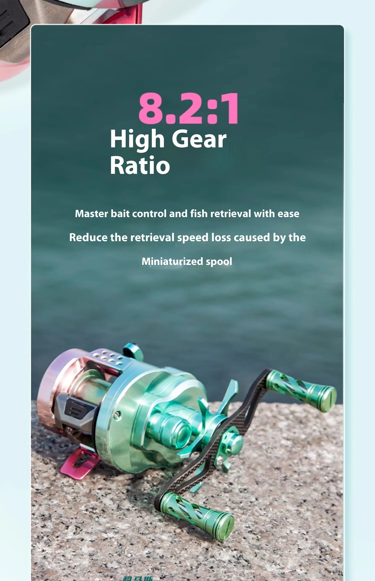 Korkmas Drum S100 – All-Metal Micro/Universal Reel | Long-Distance Casting | For Siniperca/Chuatsi - Cast And Catch
