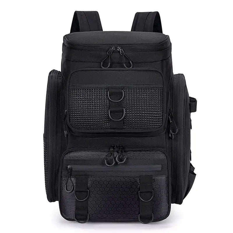 New Fishing Backpack – 50L Chest Bag with Rod Holders | Tackle & Lure Organizer | Outdoor Camping & Hiking Large Backpack - Cast And Catch
