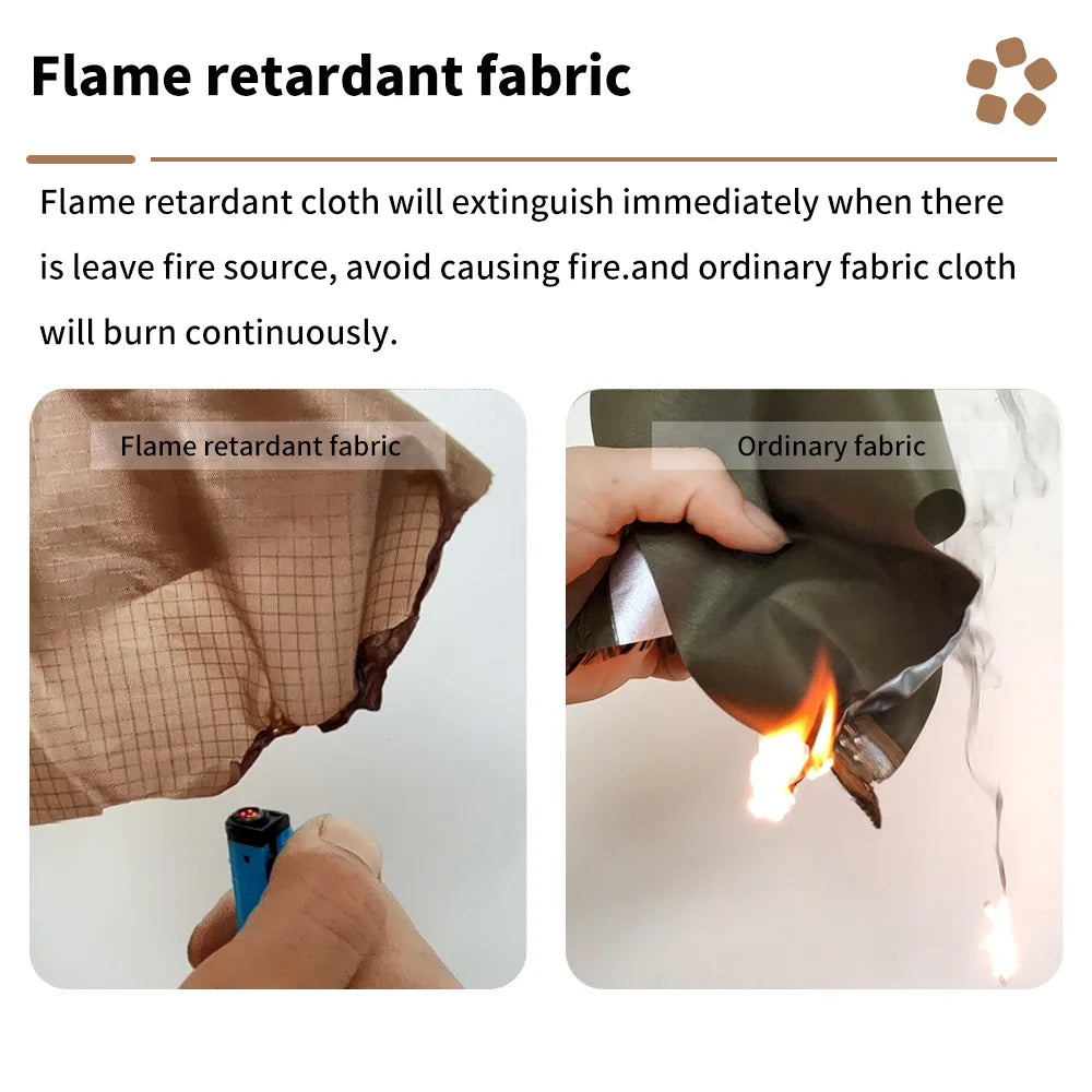Fireproof Hot Tent – 2 Person Waterproof Dome | Stove Jack & Snow Skirt | Camping, Hiking, Hunting | 4-Season Winter Use - Cast And Catch