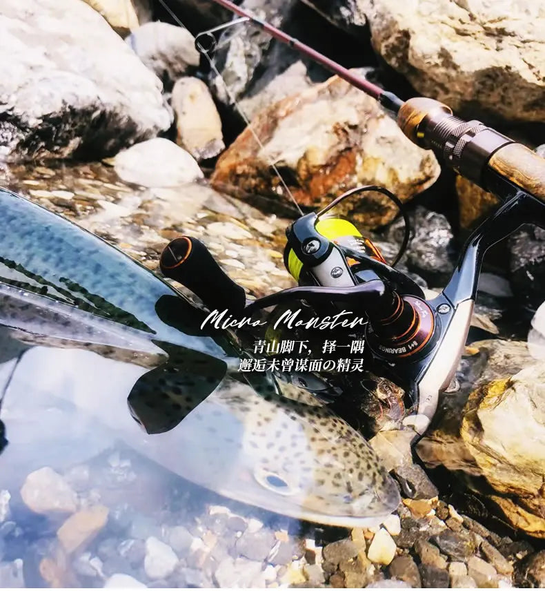 Kingdom Micro Monster Rod – 1.55m | Casting/Spinning | FUJI Guides | UL Power | Portable Travel Trout Fishing - Cast And Catch