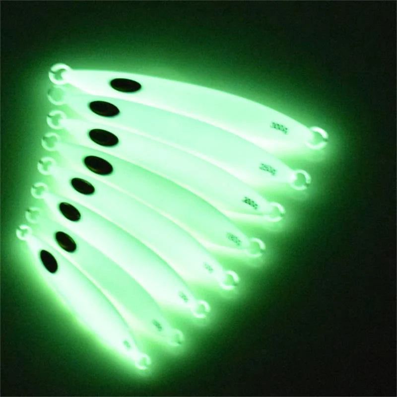 Fishing Board Lures – Slow Swing Metal Dither & Glow | Large Metal Jigs | Hard Lures | Fishing Accessories - Cast And Catch