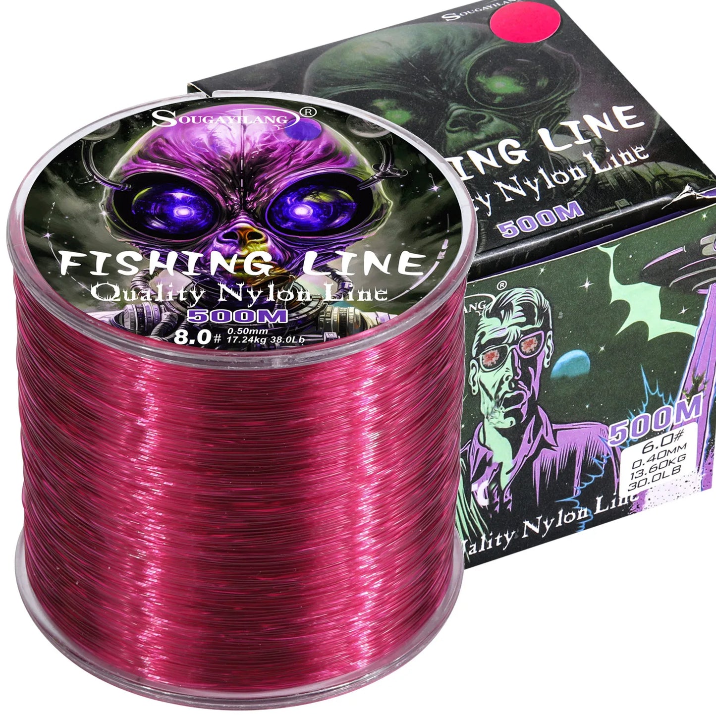Sougayilang 500m Nylon Fishing Line – 7–38lb Max Drag | Super Strong | Japan Monofilament | Freshwater & Saltwater - Cast And Catch