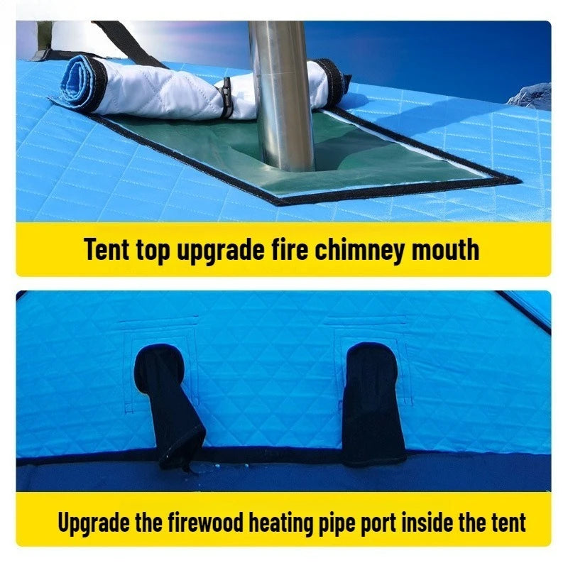 Winter Ice Fishing Tent – Thickened Cotton | Outdoor Camping | Warm, Cold- & Windproof | Winter Fishing Equipment - Cast And Catch