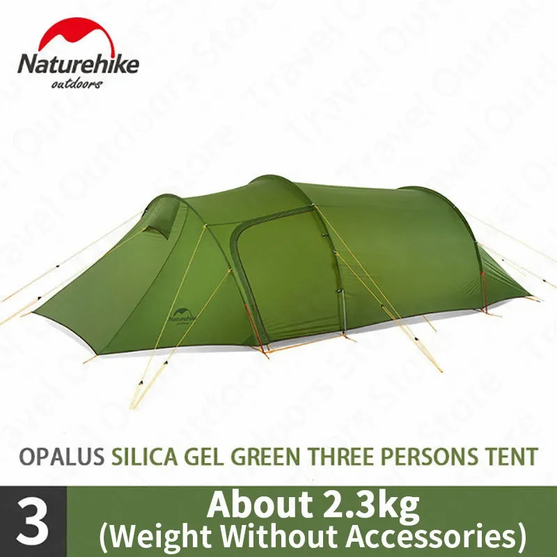Naturehike Extended Camping Tunnel Tent – Waterproof Double-Layer | Lightweight | 2–4 Person Travel & Outdoor Use - Cast And Catch