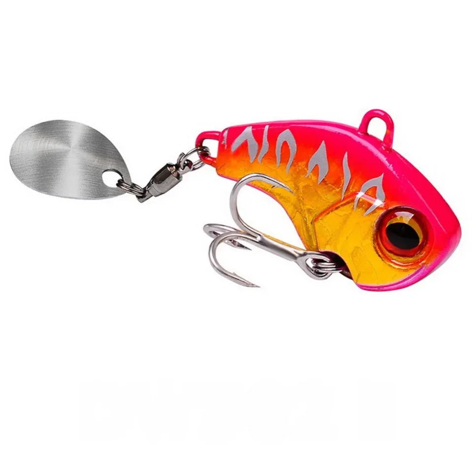 Rotating Metal VIB Lure – 6g, 15g, 28g | Vibration/Spinner/Spoon | Hard Bait | Winter Fishing | Artificial - Cast And Catch