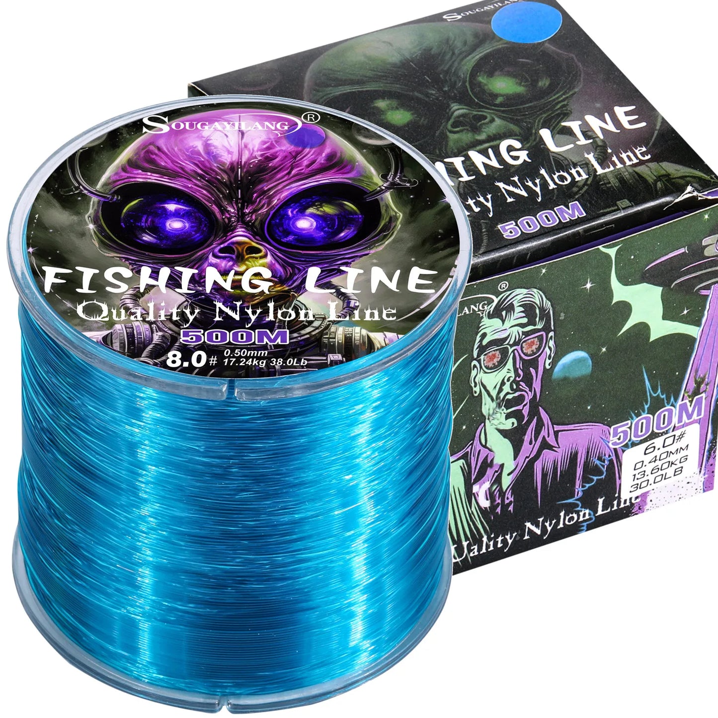 Sougayilang 500m Nylon Fishing Line – 7–38lb Max Drag | Super Strong | Japan Monofilament | Freshwater & Saltwater - Cast And Catch