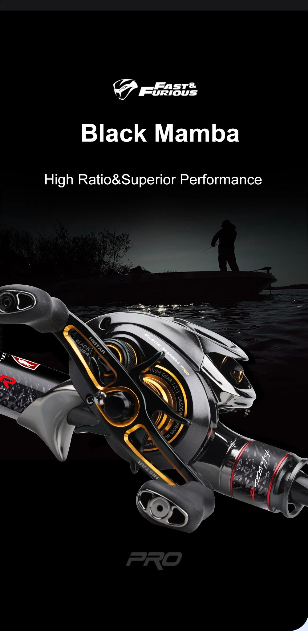 Histar Archangel Rod & Reel Combo – Ultra-Grade High Carbon | Organic Whole Handle | Fuji K SIC Guides | Spinning & Baitcasting - Cast And Catch