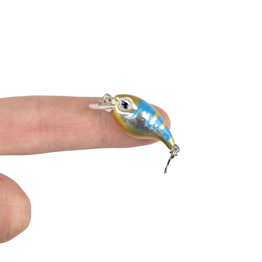 Mini Fishing Wobbler Lure – 2.1g | Floating Crankbait | Artificial Hard Bait for Pike, Walleye & Bass - Cast And Catch