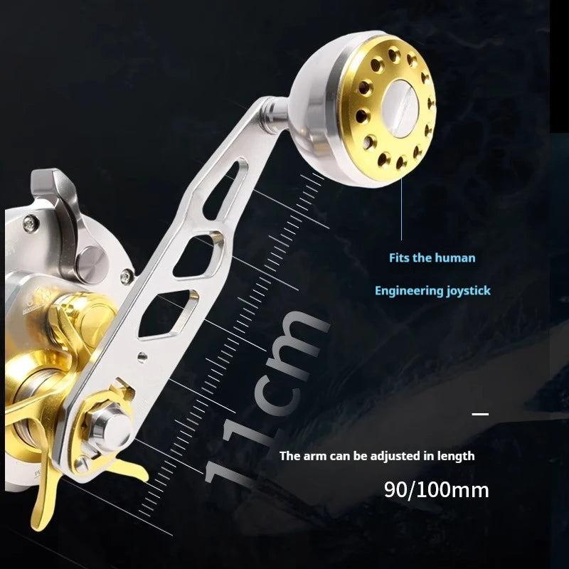 Ryobi/Liyoubi GM500 Dream Boat Reel – Aluminum Body | Iron Plate Slow Shake | Corrosion-Resistant | Sea/Power Fishing - Cast And Catch