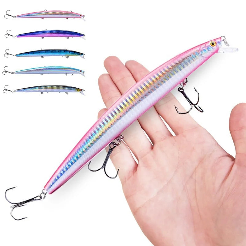 FLYSAND Crankbait Lure – 18cm, 24g | Hard Bait | Sea Wobbler | Swimming Laser Minnow | Artificial Fishing Bait - Cast And Catch