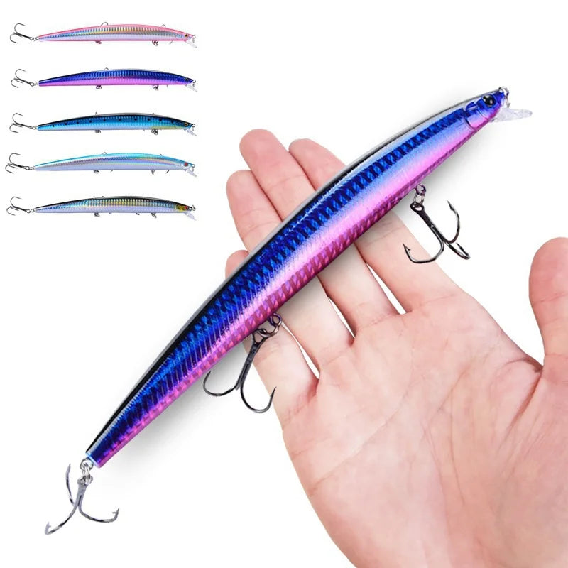 FLYSAND Crankbait Lure – 18cm, 24g | Hard Bait | Sea Wobbler | Swimming Laser Minnow | Artificial Fishing Bait - Cast And Catch