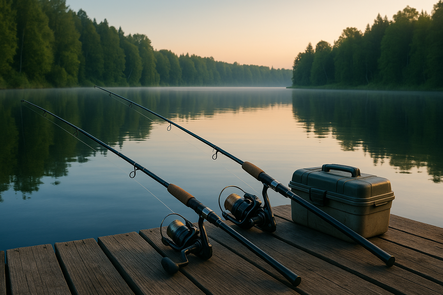Lake Dawn Scene