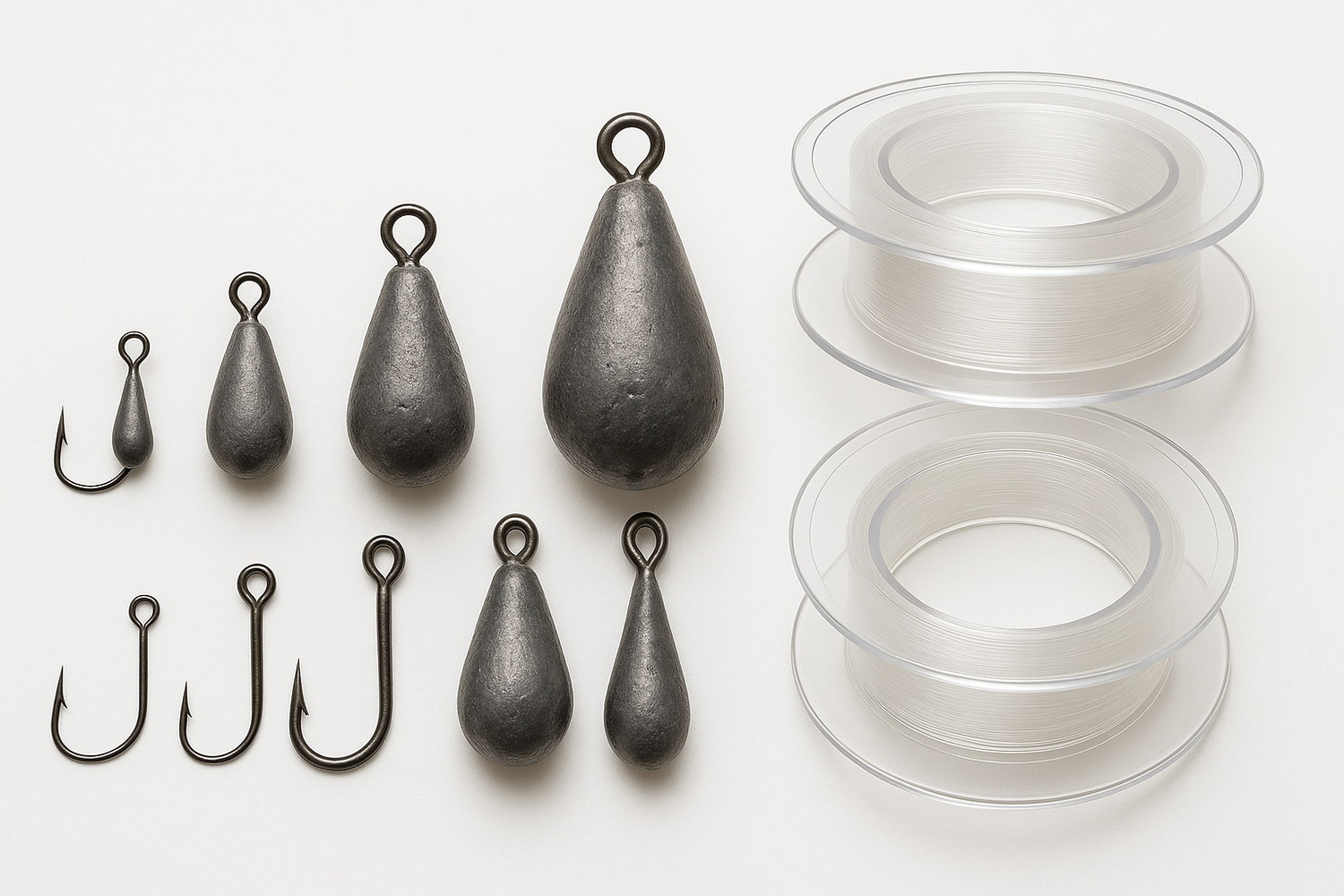 Fishing Hooks, Weights and Lines