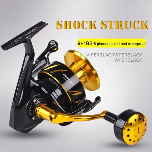 Lurekiller Saltwater Spinning/Jigging Reel – 10BB | Alloy Body | 35kg Drag | Japan Made - Cast And Catch