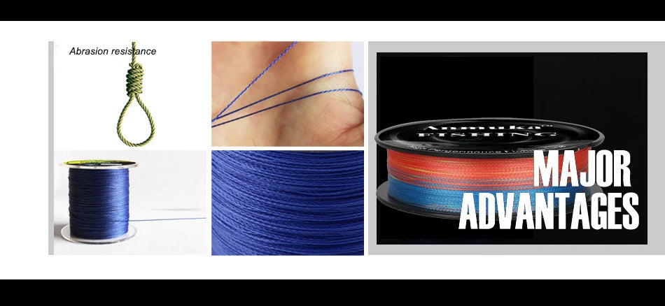 4-Braided PE Fishing Line – 100m | Main/Sub Line | Strong Pull | Fishing Accessories - Cast And Catch