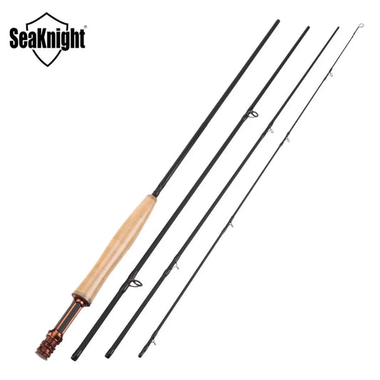 MAXWAY Honor Series Fly Rod – 3/4, 5/6, 7/8 | 2.4m, 2.7m, 3.0m | 40T Carbon | 3A Soft Cork Handle | 4 Sections - Cast And Catch